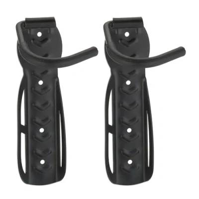 Immagine di Relaxdays 10014689, Portabici da Muro, Parete, Pieghevole, per Garage e Cantina, Gancio Bici Verticale, Supporto, Nero Unisex Adulto, 1 paco 2