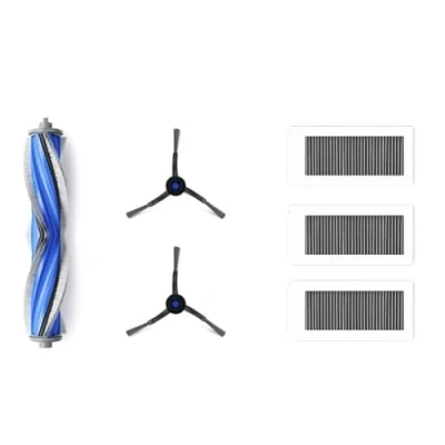 Immagine di ECOVACS Kit di ricambio standard per aspirapolvere robot Deebot X5 OMNI/ PRO OMNI, 1 spazzola principale antigroviglio, 2 spazzole laterali, 3 filtri antibatterici, accessori originali