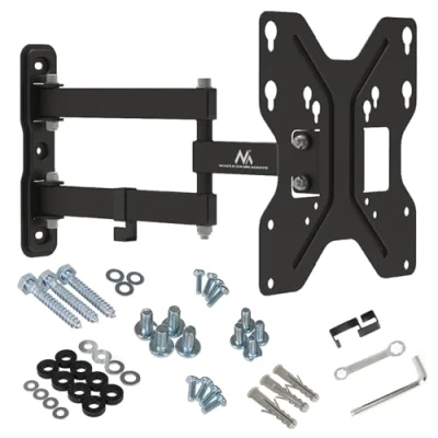 Immagine di Maclean MC 648 Nero Supporto Staffa Universale da Parete per TV Plasma LED LCD 23&#039;&#039; fino a 42&#039;&#039; Carico MAX 30kg VESA Compatibile
