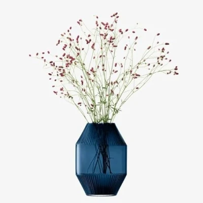 Immagine di LSA Rotunda Vaso H37 cm Zaffiro, 1 unità, vetro soffiato e fatto a mano, RT12