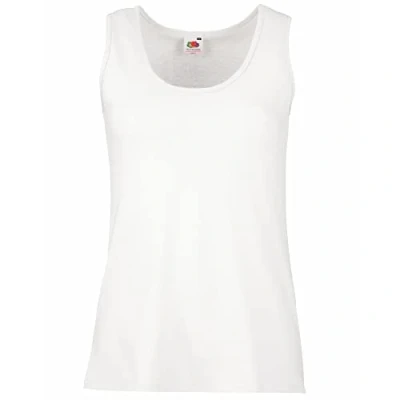 Immagine di Fruit of the Loom Canotta 100% Cotone Donna (L) (Bianco)