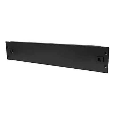 Immagine di INFITRONIC INSIRB112STL Pannello rack da 19&quot; in acciaio cieco a U (montaggio senza attrezzi) (2U)