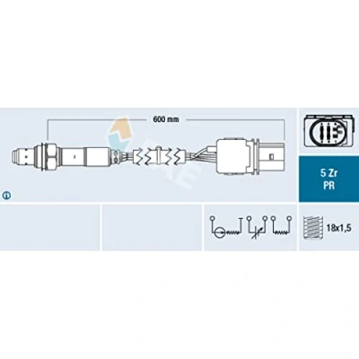 Immagine di FAE 75030 Sonda lambda a banda larga nero AUDI: A4 B7 Avant, Q5, B8 OPEL: Zafira C Tourer