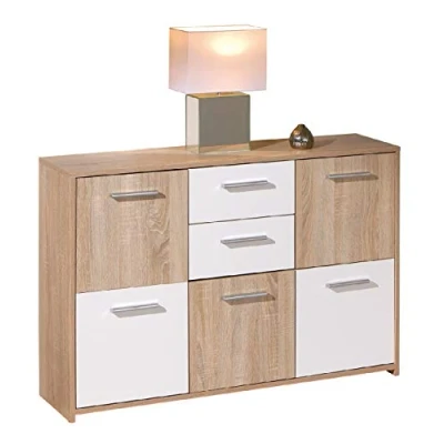 Immagine di Dmora Mobile Buffet credenza Moderno 5 Ante + 2 cassetti, 77 x 115 30 cm