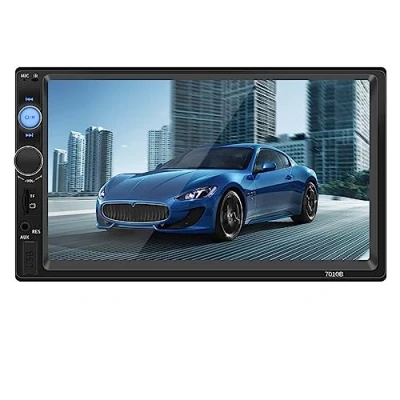 Immagine di 2 Din Car Multimedia Player 7010B Audio Stereo Radio 7 &quot;HD MP5 Touch Screen Display digitale Bluetooth USB FM Autoradio