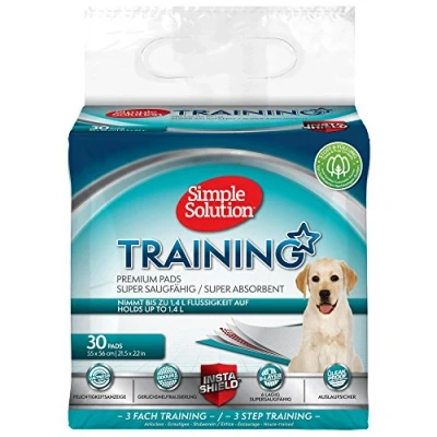 Immagine di Tappetini per l&#039;addestramento di cani e cuccioli Simple Solution Premium, confezione da 30 pezzi