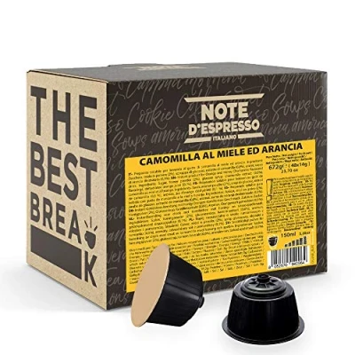 Immagine di Note D&#039;Espresso Camomilla al Miele ed Arancia, Capsule Compatibili Soltanto con Sistema NESCAFE DOLCE GUSTO, 48 Caps