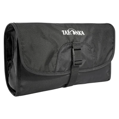 Immagine di Tatonka Small Travelcroare Beauty case piatto da appendere con scomparti e specchio, colore: nero, 25 x 17 4 cm