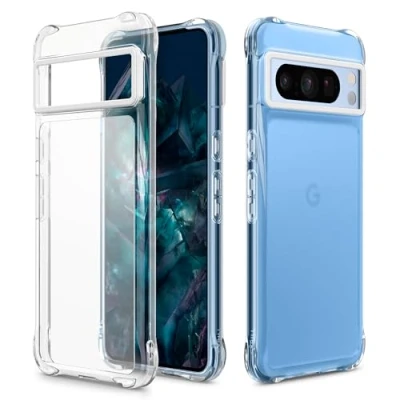 Immagine di CYRILL Spigen UltraSheer Cover Compatibile con Google Pixel 8 Pro 5G (2023) Trasparente Opaco