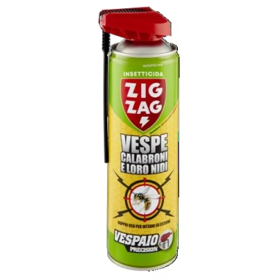 Immagine di Zig Zag, Vespaio Precision, Insetticida Vespe spray ad azione immediata, con valvola a doppia erogazione, formato 400 ml