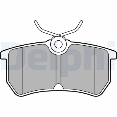 Immagine di DELPHI LP2480 Kit pastiglie freno Non predisposto per contatto segnalazione usura con lamierino anticigolío accessori FORD: FIESTA 6, 6 Van