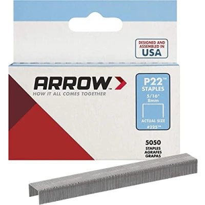Immagine di Arrow 225 Scatola da 5050 graffe p22, 8 mm, Argento