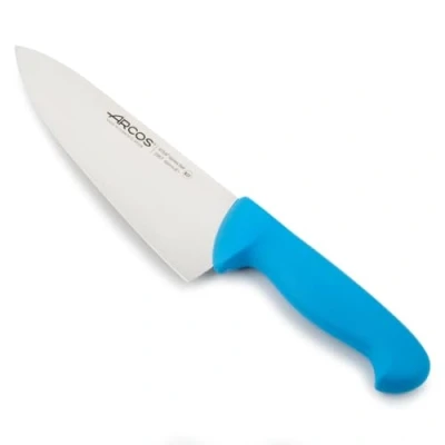Immagine di Arcos Serie 2900 Coltello da Chef Cucina Lama Acciaio Inossidabile Nitrum 200 mm Manico Polipropilene Colore Blu