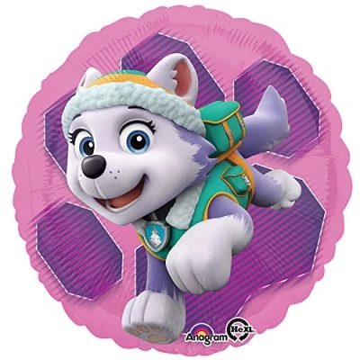 Immagine di Amscan 3408801 palloncino in foil standard Paw Patrol Skye e Everest, diametro circa 43 cm, ad elio, compleanno