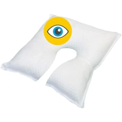 Immagine di OrtoPrime Cuscino Occhi Ortopedico a U Post Operazione Dolore Cervicale da Lettura Ergonomico Letto