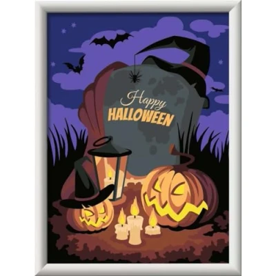 Immagine di Ravensburger Dipingere con i Numeri, Halloween Mood Bambini dai 9 Anni in, Colore Bianco, Medio, 23602