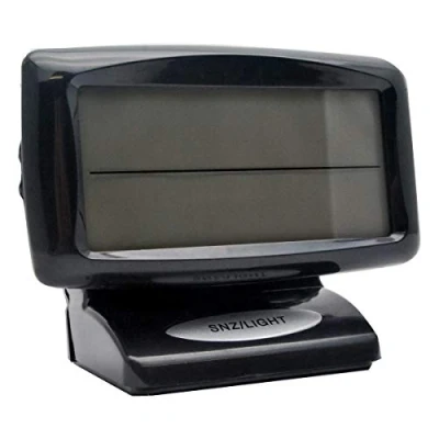 Immagine di SANWAN Orologio digitale con display LCD, 2 in 1, per interni ed esterni, funzione di luce nera