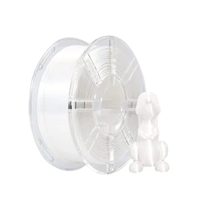 Immagine di PLA Plus (PLA+) Shiny Silk 3D Printer Filamento 1,75 mm, PLA+ Dimensional Accuracy +/ 0,02 bobina da 1 kg (2,2 lbs) per stampanti FDM (bianco seta)