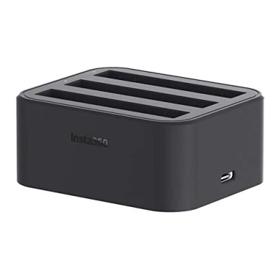 Immagine di Insta360 Hub di ricarica rapida CINX2CB/A ONE X2 Carica fino a 3 batterie contemporaneamente