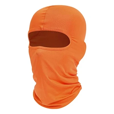 Immagine di fuinloth Maschera di passamontagna, sciarpa estiva per il collo, protettore UV, sci motocicli maschi e donna Arancione