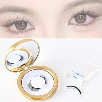 Immagine di Lcerostma Magnetic Eyelashes, Lashes, Quick,Safe,Reusable Eyelashes,3D Natural Look False Eyelashes No Glue (B)