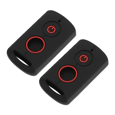 Immagine di ECSiNG Guscio protettivo per chiave telecomando in silicone a 2 pulsanti, compatibile con YAMAHA NVX155/QBIX/AEROX/JAUNS/XMAX300