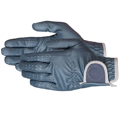 Immagine di PFIFF 102601 Twin Color Guanti da equitazione, colore: Blu/Grigio XL