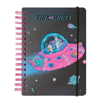 Immagine di Grupo Erik: Bullet Journal Rick &amp; Morty Quaderno A5 Ad Anelli 180 Pagine Con Copertina Rigida, Chiusura Elastica, Carta D&#039;avorio Di Alta Qualità E Puntinate, Ideale Per Appunti O Journaling