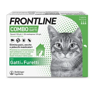 Immagine di Frontline Combo Gatti Pipette antiparassitarie 3 monodose da 0,5 ml