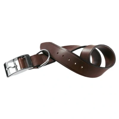 Immagine di Ferplast Collare per cani VIP C40/69, Robusto cuoio di toro, Facile da regolare, A: 61÷69 cm B: 40 mm Marrone