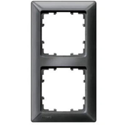 Immagine di Siemens Interruttore 2 vie Telaio di copertura Delta Carbone 5TG25526