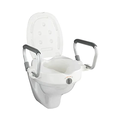 Immagine di WENKO Sedile WC rialzato con braccioli Secura Bianco