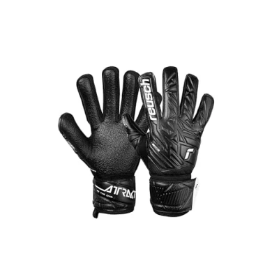 Immagine di Reusch Attrakt Resist Junior Guanti da portiere per bambini, ragazzi e ragazze, perfetti campi duri erba artificiale, colore nero, 7