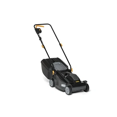 Immagine di Alpina Rasaerba Elettrico BL 380 E, Larghezza Taglio 38 cm, Motore da 1400 W, Fino a 500 m2, Altezza di Regolabile in 3 Posizioni, Nero, cm