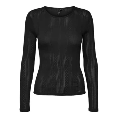 Immagine di VERO MODA Vmlisa LS Top Jrs Noos Maglietta a Maniche Lunghe, Nero, M Donna