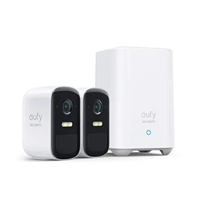 Immagine di eufy Security eufyCam 2C Pro, telecamera wi fi esterno, wifi esterno senza fili, risoluzione 2K, batteria durata di 180 giorni, compatibilità HomeKit, IP67, Nessun Costo Mensile, 2+1