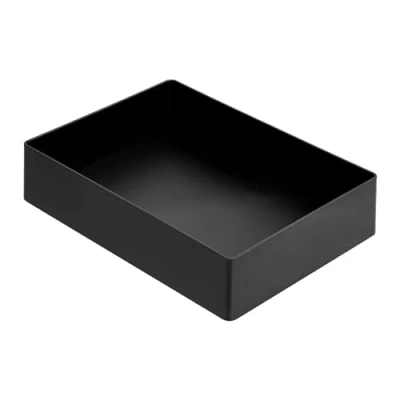 Immagine di Amazon Basics Rettangolare Plastic Organizer Vaschetta portaoggetti, nero