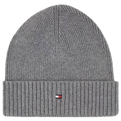 Immagine di Tommy Hilfiger Essential FLAG Unisex Berretto, Taglia: One Size, Mid grey heather