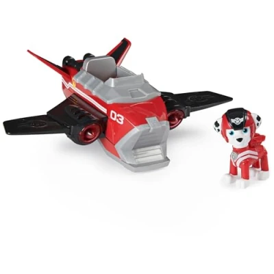 Immagine di Paw Patrol, Jet to The Rescue Marshall’s Deluxe Transforming Vehicle with Lights and Sounds
