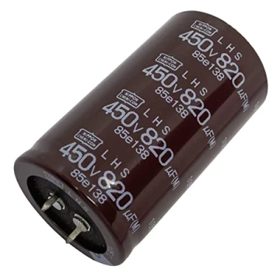 Immagine di Condensatore Elko radiale 820µF 450V elettrolitico a scatto fino 105C 820uF da UCC