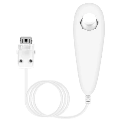 Immagine di OSTENT Controller Nunchuck Cablato Basato sul Movimento per Nintendo Wii Console Video Game Colore Bianco