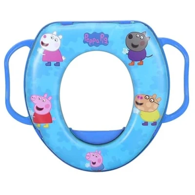 Immagine di Riduttore WC per bambini Peppa Pig adattatore water universale con manici
