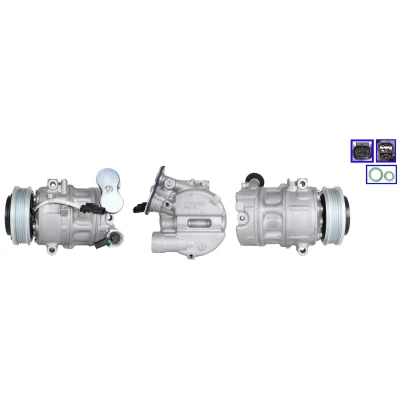 Immagine di LUCAS ACP01204 Compressore Aria Condizionata PAG 46 YF R134a, R1234yf