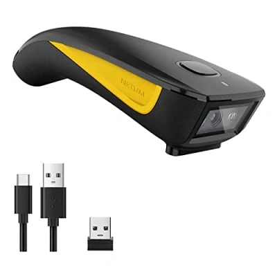 Immagine di NETUM C750 Scanner di Codici a Barre Wireless USB 1D 2D QR Bluetooth Compatibile Piccola Tasca per Inventario Lettore Immagini Tablet iPhone iPad Android iOS PC POS
