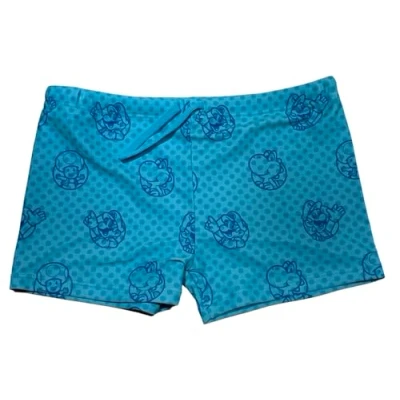 Immagine di Super Mario Costume da Bagno con Elastico in Vita e Cordino [Blu 6 Anni]