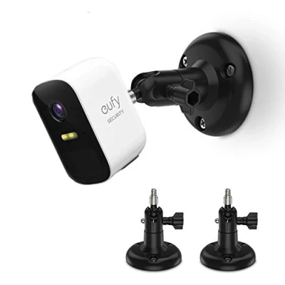 Immagine di Holaca Supporto da parete regolabile compatibile con Eufycam 2c, 1 e 2, altri modelli compatibili Eufycam, viti 1/4 &quot;Eufycam, supporti (2 pezzi)