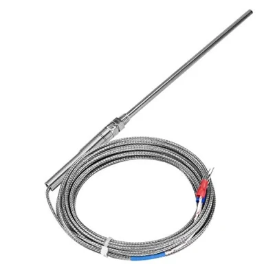 Immagine di Tipo K Termocoppia M8 Filettatura 150mm Sonda Regolatore di temperatura Cavo sensore in acciaio inossidabile 0 400 ℃(5M)
