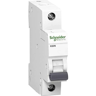 Immagine di Schneider A9K02104 Interruttore Automatico K60N 1P, 4A, C Caratteristiche, 6kA