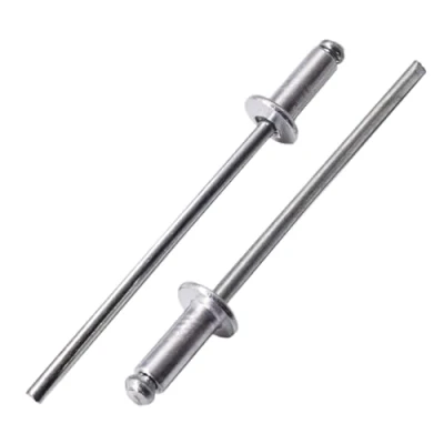 Immagine di SKIR&#039;CO rivetti ciechi in alluminio 3,0 x 8 mm, mandrino acciaio, a testa bombata, DIN 7337, 600 pezzi
