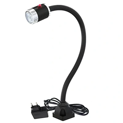 Immagine di Luce a collo di cigno flessibile LED da 900 lumen fissa con viti Lampada lavoro per illuminazione industriale macchine utensili e tornio